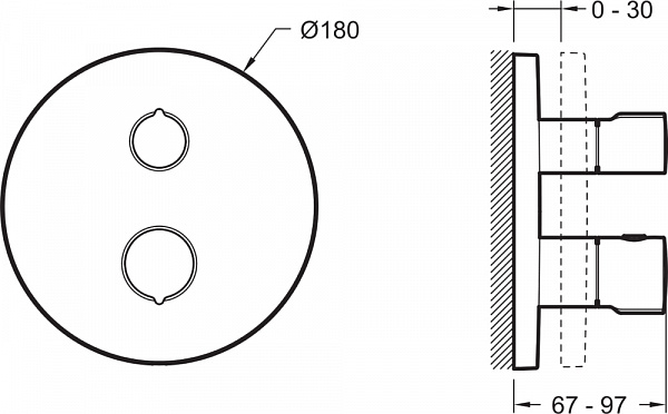 Душевой комплект Jacob Delafon Modulo E30758-CP