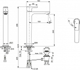 Смеситель Ideal Standard Connect Air A7026AA для раковины-чаши с донным клапаном