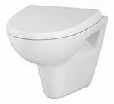 Подвесной унитаз Cersanit Parva New Clean On S-MZ-PARVA-COn-DL-w с сиденьем дюропласт с микролифтом