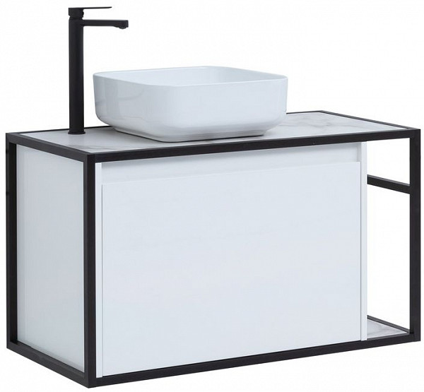 Тумба под раковину Aquanet Nova Lite Loft 90 L белый 00261652