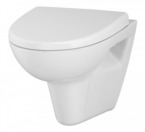 Подвесной унитаз Cersanit Parva New Clean On S-MZ-PARVA-COn-DL-w с сиденьем дюропласт с микролифтом