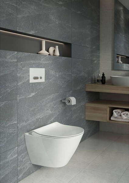 Клавиша INTERA для инсталляций Cersanit LINK PRO/VECTOR/LINK/HI-TEC стекло белый P-BU-INT/Whg/Gl