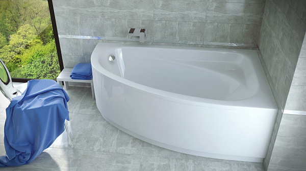 Акриловая ванна Besco Cornea 140x80 WAC-140-NP Правая