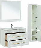 Мебель для ванной Aquanet Бостон М 100 белый (ручки золото) 00281190