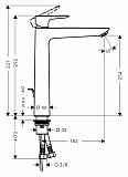 Смеситель для раковины Hansgrohe Talis E 110 71710000