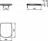 Крышка-сиденье Ideal Standard Esedra T318201
