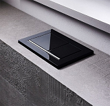 Клавиша смыва Geberit Sigma 30 115.883.KM.1 черный, хром глянец