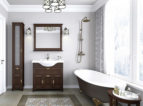 Шкаф-пенал Акватон Идель 36x192 1A198003IDM8L левый