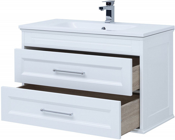 Тумба под раковину Aquanet Бостон М 80 белый 00209677