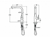 Смеситель Roca Glera для кухни, 5A854DC00