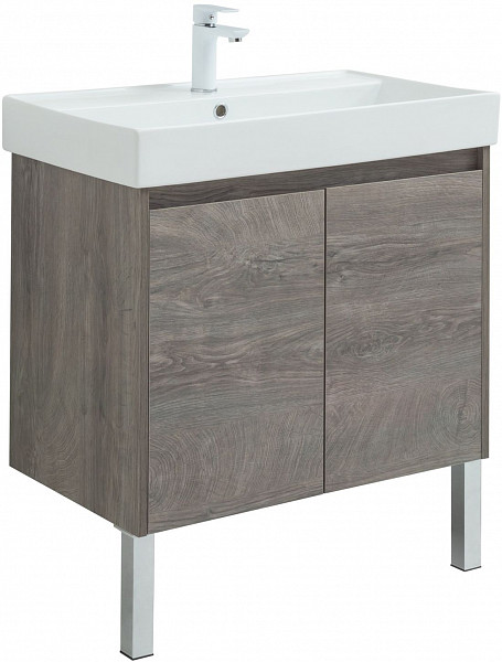 Тумба под раковину Aquanet Nova Lite 75 дуб рошелье (2 дверцы) 00298851
