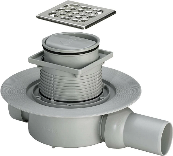 Трап для душа Viega Advantix с сухим затвором 100х100 583217