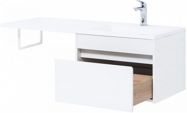 Тумба под раковину Aquanet Токио 58 белый (подвесная, 1 ящик) 00236916