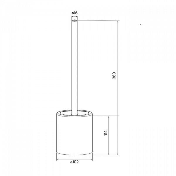 Ерш, хром, нержавеющая сталь, 02, IDDIS, BRU02POi47