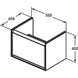 Тумба под раковину Ideal Standard Connect Air E0847KN