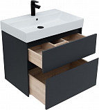 Тумба под раковину Aquanet Бруклин 70 антрацит матовый 00310141