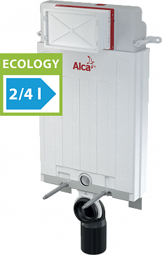 Смывной бачок скрытого монтажа для унитаза AlcaPlast Alcamodul AM100/1000E Ecology
