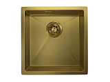 4445U, ЗОЛОТО САТИН, стальная кухонная мойка