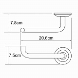 Держатель для туалетной бумаги Wasserkraft K-6296O