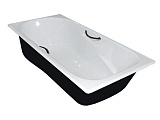 Чугунная ванна Сибирячка 150X75 с отверстиями под ручки, Универсал