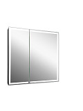 Зеркало-шкаф Континент "Mirror Box black Led" 600х800