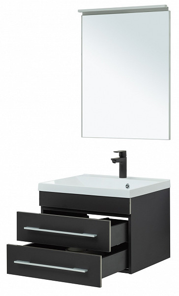 Мебель для ванной Aquanet Верона 58 New черный матовый 00281103