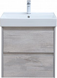 Тумба под раковину Aquanet Nova Lite 60 дуб белый (2 ящика) 00287874