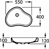 Раковина Roca Urbi 55х40 32722A000