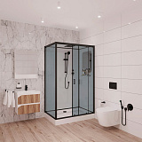 Душевая кабина Niagara Premium 120х80х210 NG- 6912-01QR BLACK