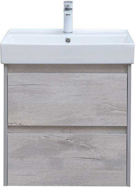 Тумба под раковину Aquanet Nova Lite 60 дуб белый (2 ящика) 00287874