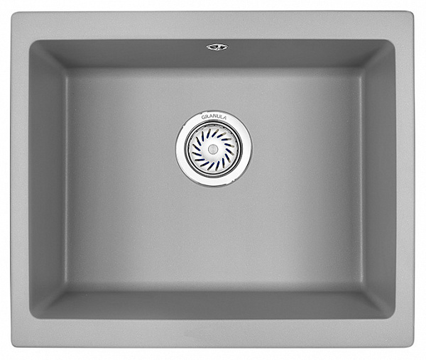 Мойка кухонная Granula квадратная кварц 5551, АЛЮМИНИУМ