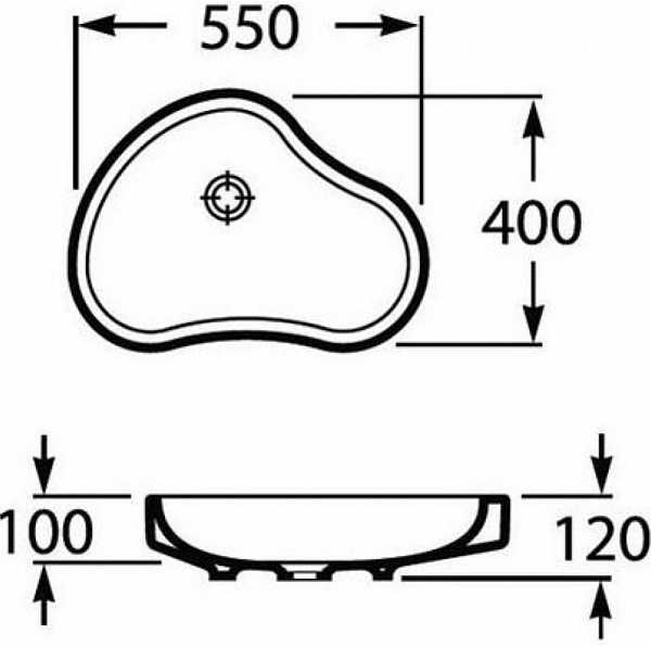 Раковина Roca Urbi 55х40 32722A000