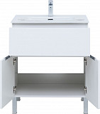 Тумба под раковину Aquanet Алвита New 70 1 ящик, 2 дверцы, белый матовый 00303901