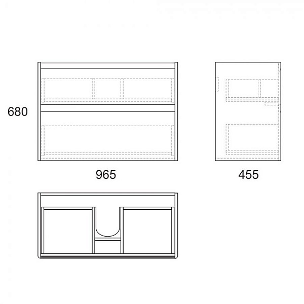 Пенал Malaren  180*40, белый