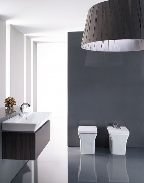 Унитаз напольный приставной Jacob Delafon Reve E4813-00, сиденье с микролифтом, под скрытый бачок