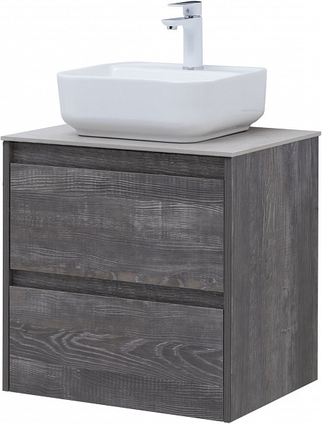 Тумба под раковину Aquanet Nova Lite 60 дуб серый (2 ящика) 00287889