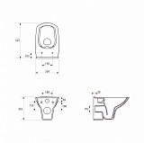 Унитаз подвесной Cersanit CARINA Clean On S-MZ-CARINA-XL-COn-S-DL-w с сиденьем
