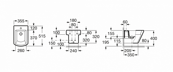 Биде Roca Hall подвесное 35762K000