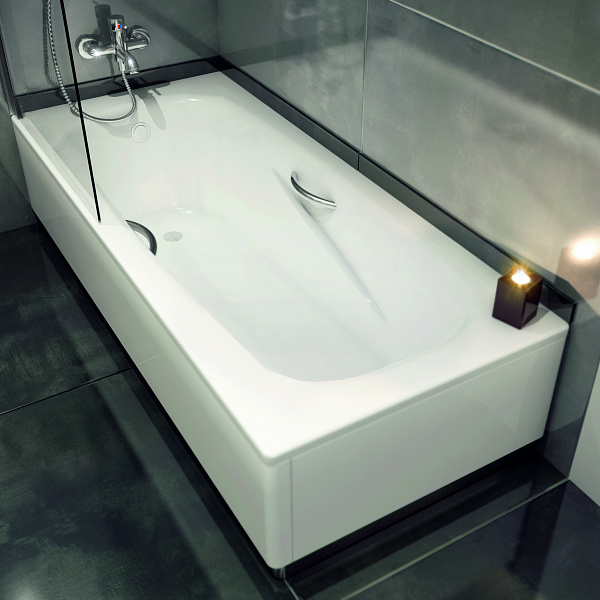 Стальная ванна BLB Atlantica HG 180x80 B80J с отверстиями под ручки