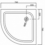 Душевое ограждение Loranto CS-8005S 80х80х195, поддон 13 см