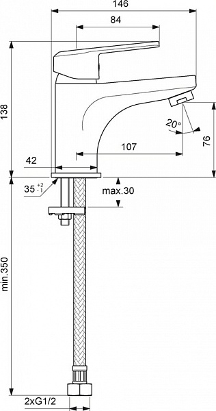 Смеситель для раковины Vidima  Balance BA264AA
