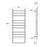Полотенцесушитель водяной Point Нептун PN09150 П10 500x1000, хром