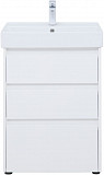 Тумба под раковину Aquanet Nova Lite 60 белый глянец (3 ящика) 00302469