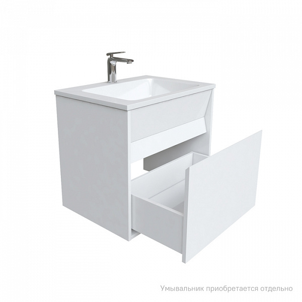 Тумба подвесная с ящиком, белая, 60 см, Esper, IDDIS, ESP60W0i95. Подходит ум. 4506000i28