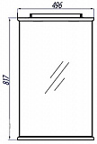 Зеркало Акватон Мира 50x82 1A019802MR010 с подсветкой