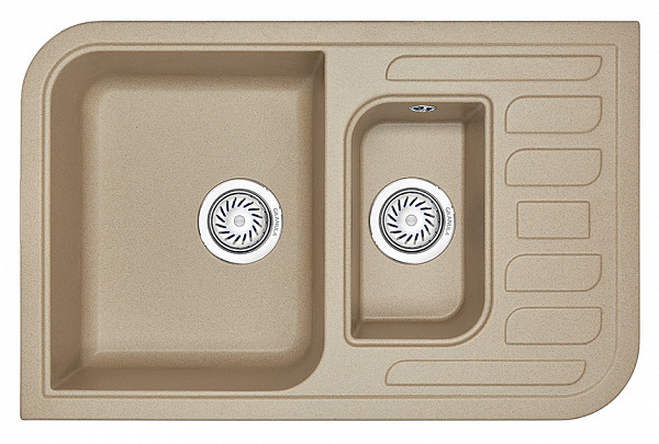 Мойка кухонная Granula прямоугольная кварц 7803, ПЕСОК