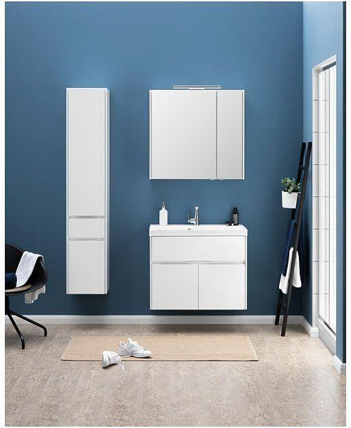 Шкаф-пенал для ванной Aquanet Латина 35 L белый 00187544