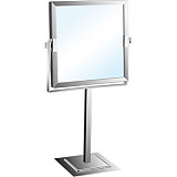 Зеркало косметическое  настольное квадратное двустороннее
