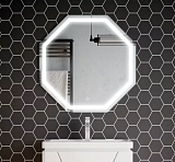 Зеркало Corozo LED "Каре 700х700" 8 граней, сенсор