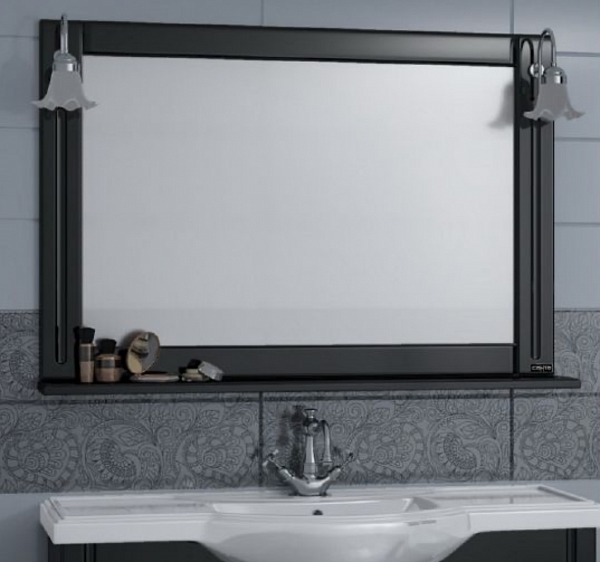 Зеркало Монарх 120 черное Санта 700161